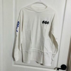 New Goat Crew x Batman‎ Batman The World Japan Long Sleeve T-Shirt White Medium